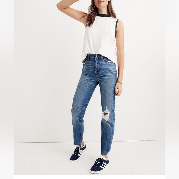 Madewell Denim - • Madewell • Women’s The Perfect Summer Jean: Destructed Edition Blue 26